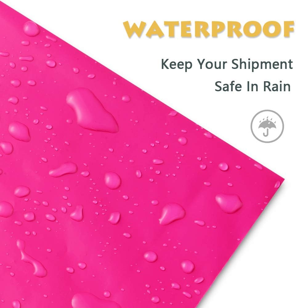 UCGOU Poly Mailers 24x24 Inch Hot Pink 50 Pack Extra Large Shipping Bags Strong Thick Mailing Envelopes Self Seal Adhesive Waterproof and Tear Proof Boutique Postal for Clothing Quilt and More