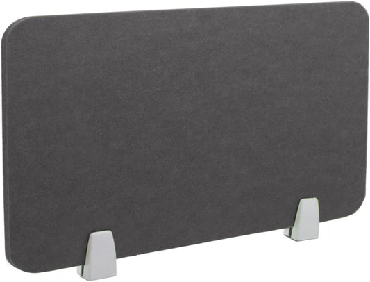 Icegrey Acoustic Desk Divider Privacy Panel Removable Sound Absorbing Desk Partition Board with 2 Clips for Student Call Centers Offices Braries Classrooms Library, Dark Grey, 15.6x15.6