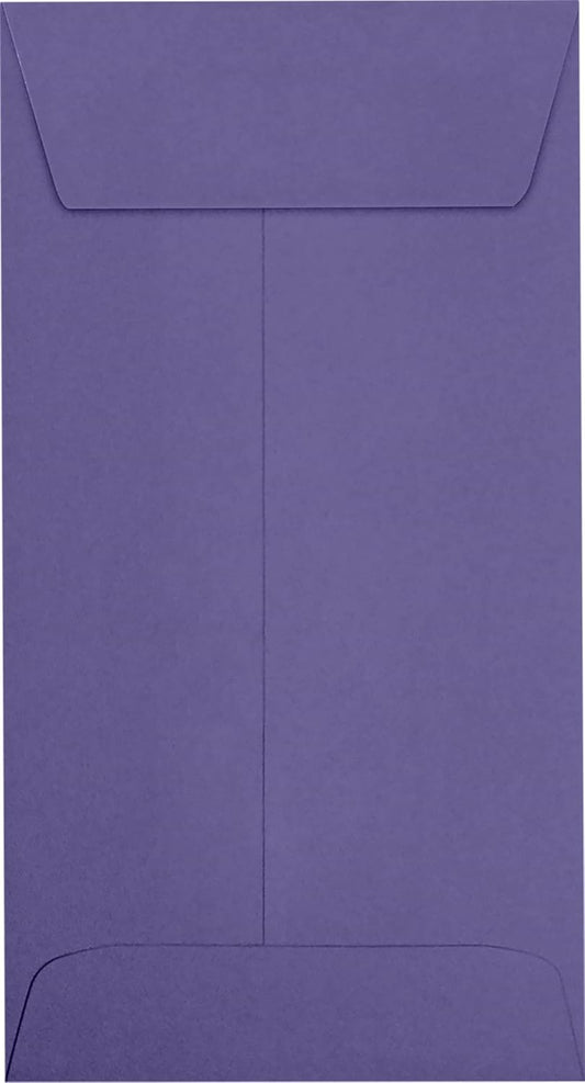 LUXPaper #7 Coin Envelopes | Peel & Press | 3 1/2" x 6 1/2" | Wisteria Purple | 80lb. Text | 1,000 Qty