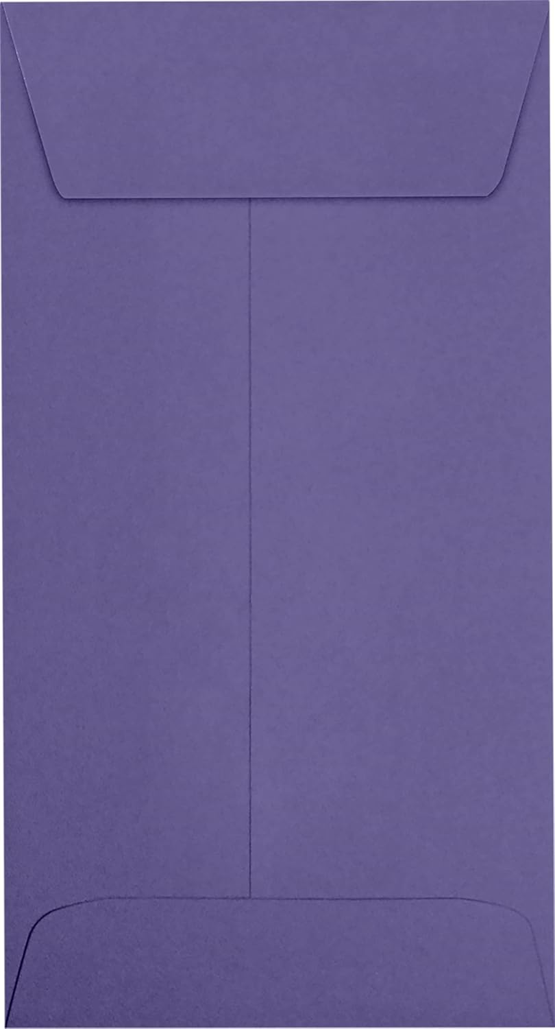 LUXPaper #7 Coin Envelopes | Peel & Press | 3 1/2" x 6 1/2" | Wisteria Purple | 80lb. Text | 500 Qty