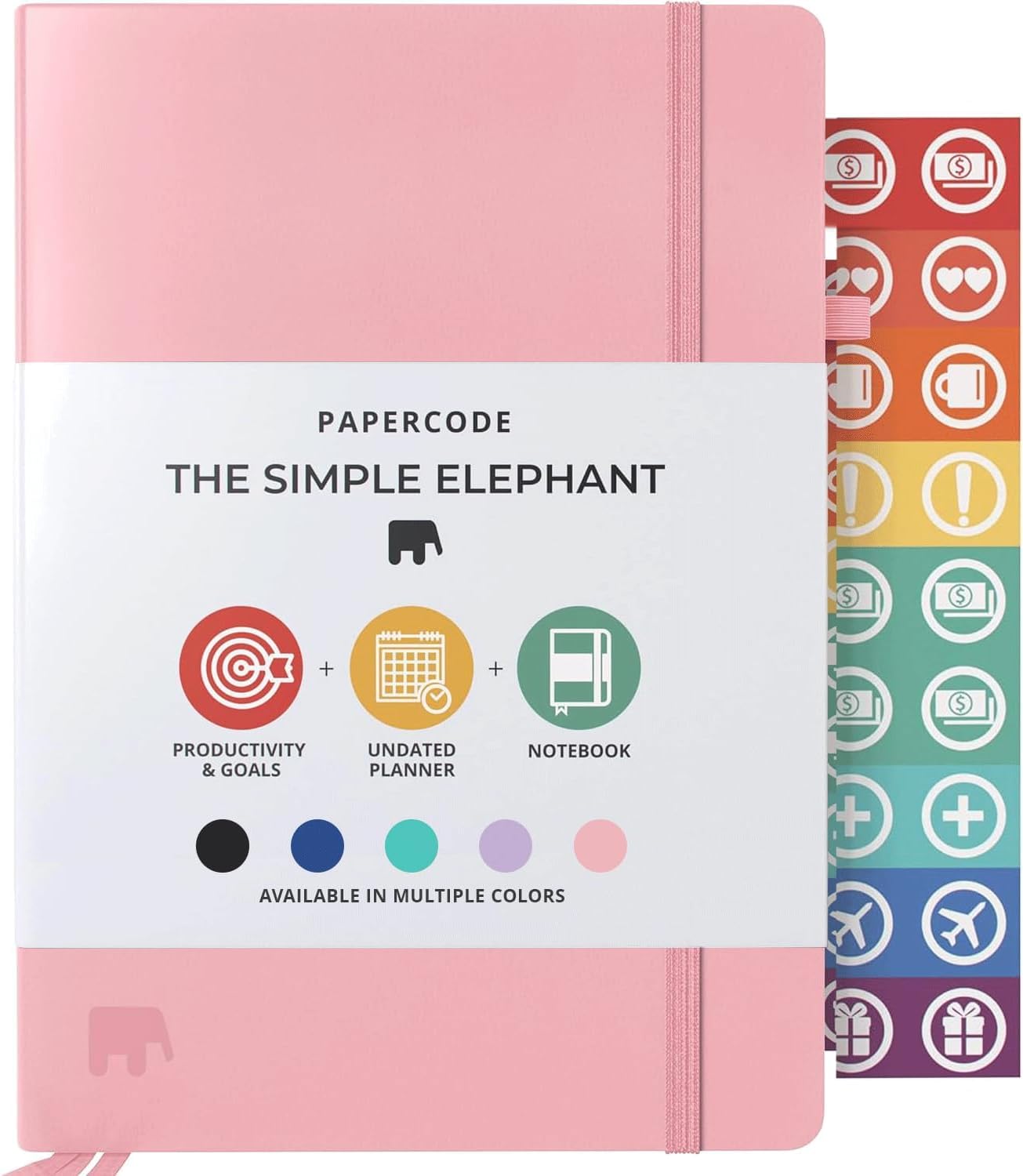 Elegant Undated Leather Planner for 2025-2026 – A sleek, faux leather planner designed to help you stay productive and organized with daily, weekly, and monthly layouts. Undated format lets you start anytime without wasted pages.