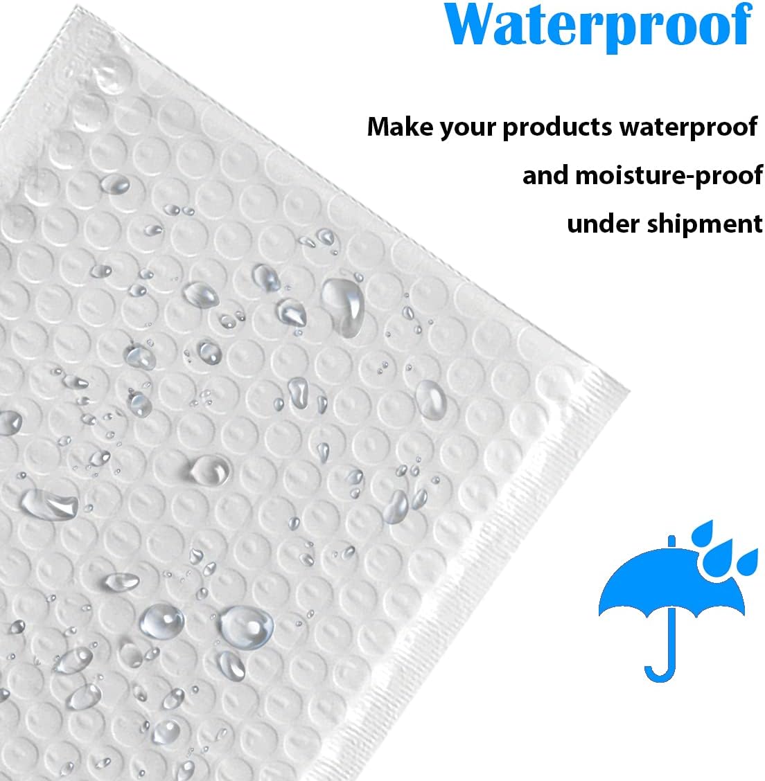 Immuson White 9.5 x 13.5 Inches Poly Bubble Mailers, Padded Shipping Envelopes, Self-Seal Shipping Bags, Packaging Bags, Bubble Envelopes Pack of 25