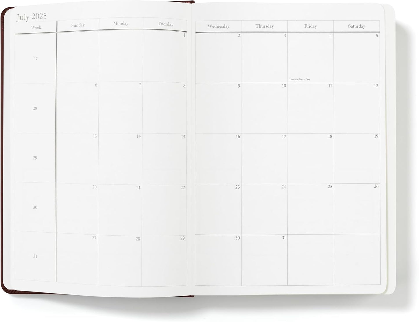 Wykeham's Executive 2025-26 Daily Journal Planner – Mid-Year Academic Diary (Personalized Conker, 8.5"×5.5")