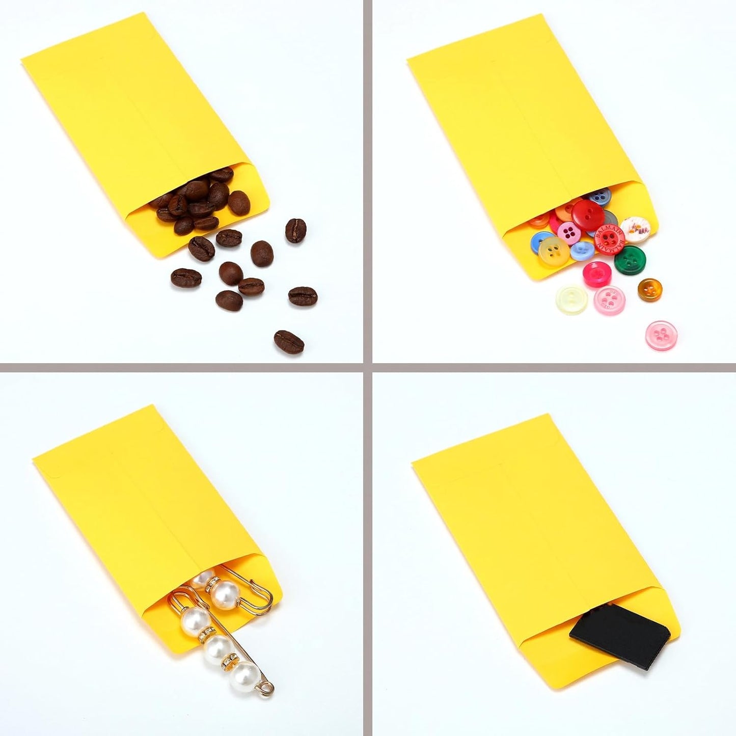 1000 Pcs 2.25 x 3.5 Inch Coin Envelopes Bulk Seed Packets Envelopes Small Self Adhesive for Money Cash Key Storage Home Office Supplies(Multicolor)