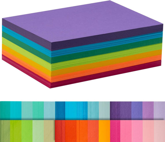 Index Cards 210-Count 4x6 Inch,178GSM Heavyweight Set of 7 Colors Paper Multicolor Study Cards (Rainbow)