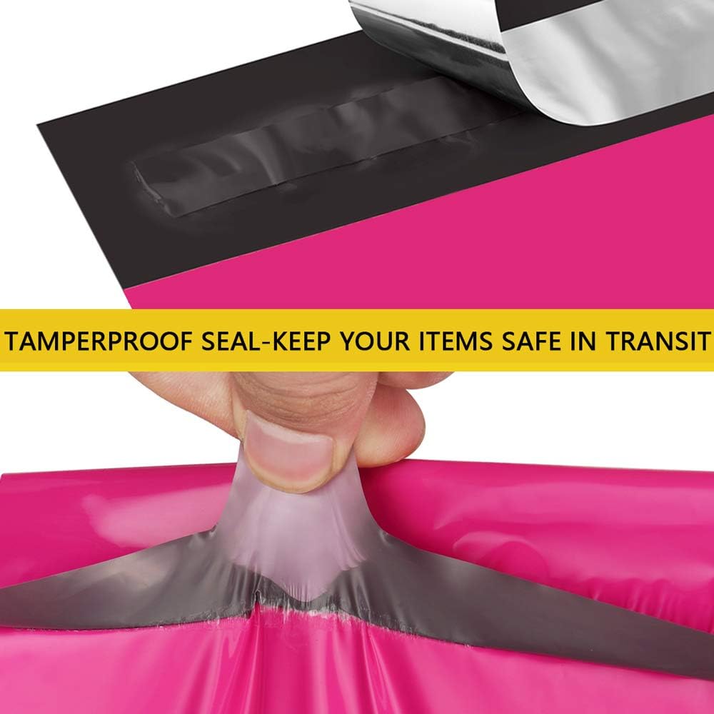UCGOU Poly Mailers 24x24 Inch Hot Pink 50 Pack Extra Large Shipping Bags Strong Thick Mailing Envelopes Self Seal Adhesive Waterproof and Tear Proof Boutique Postal for Clothing Quilt and More