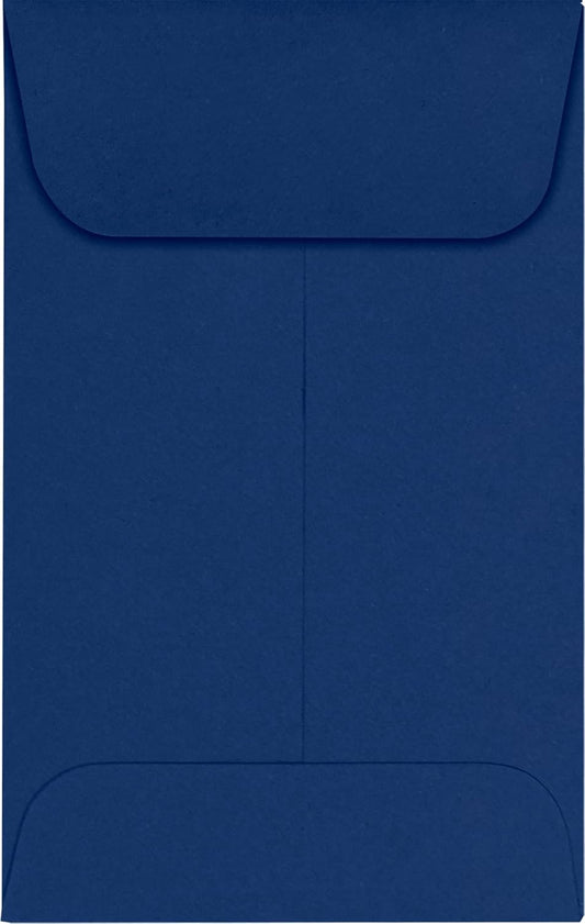 LUXPaper #1 Coin Envelopes | 2 1/4" x 3 1/2" | Navy Blue | 80lb. Text | 500 Qty