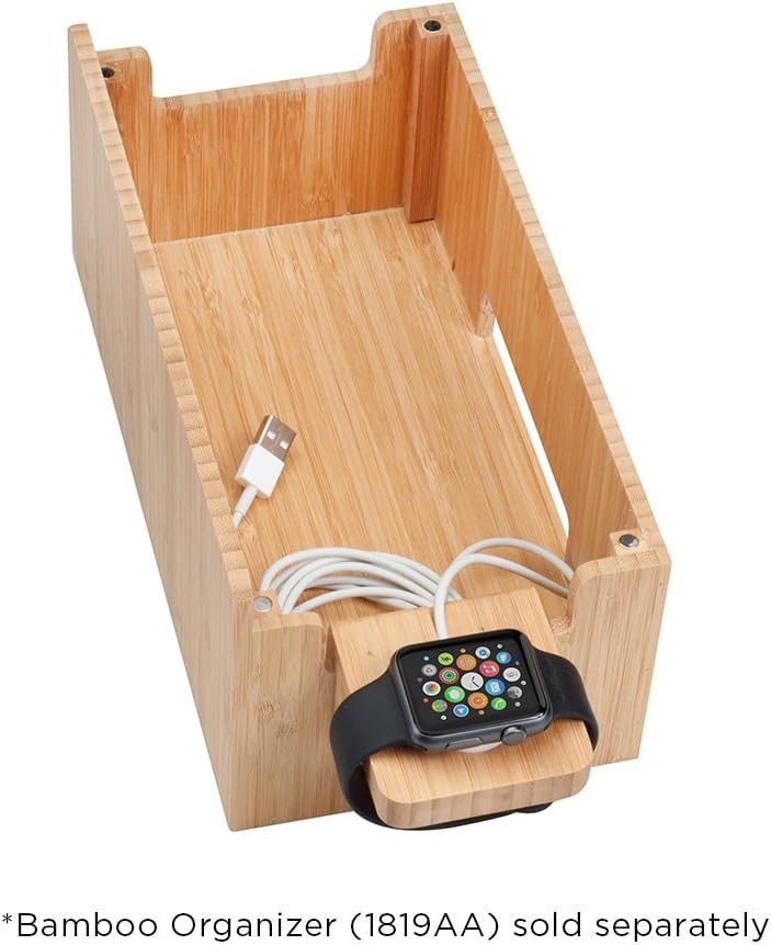 MobileVision Compatible Stand for Apple iWatch Adapter for use with Bamboo Charging Stations and Multi-Device Organizers