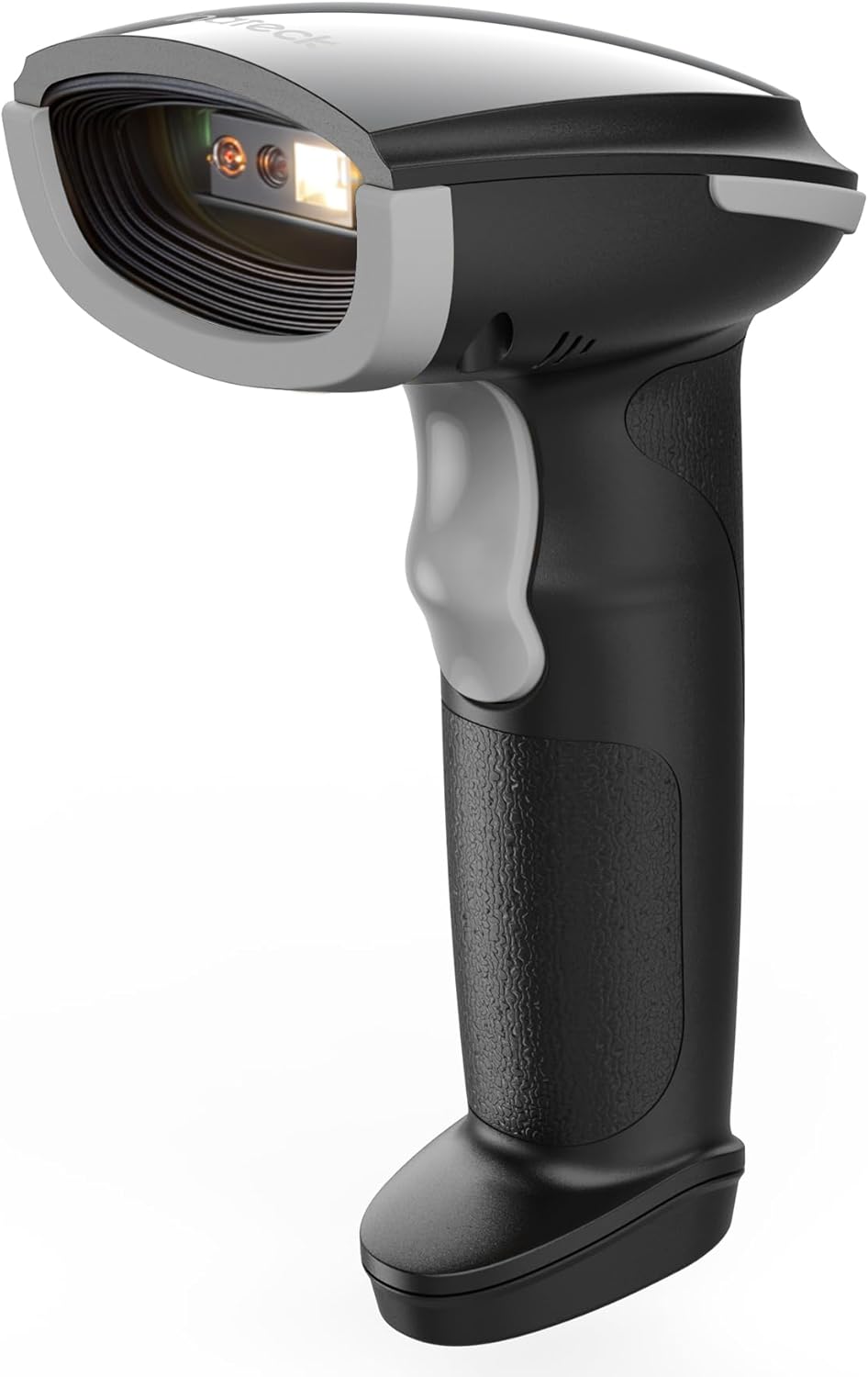 Inateck 2D Barcode Scanner, Wireless Bluetooth QR Barcode Scanner, Handheld Scanner with APP and SDK, 1 Charge for 3 Months, BCST-23 Gray