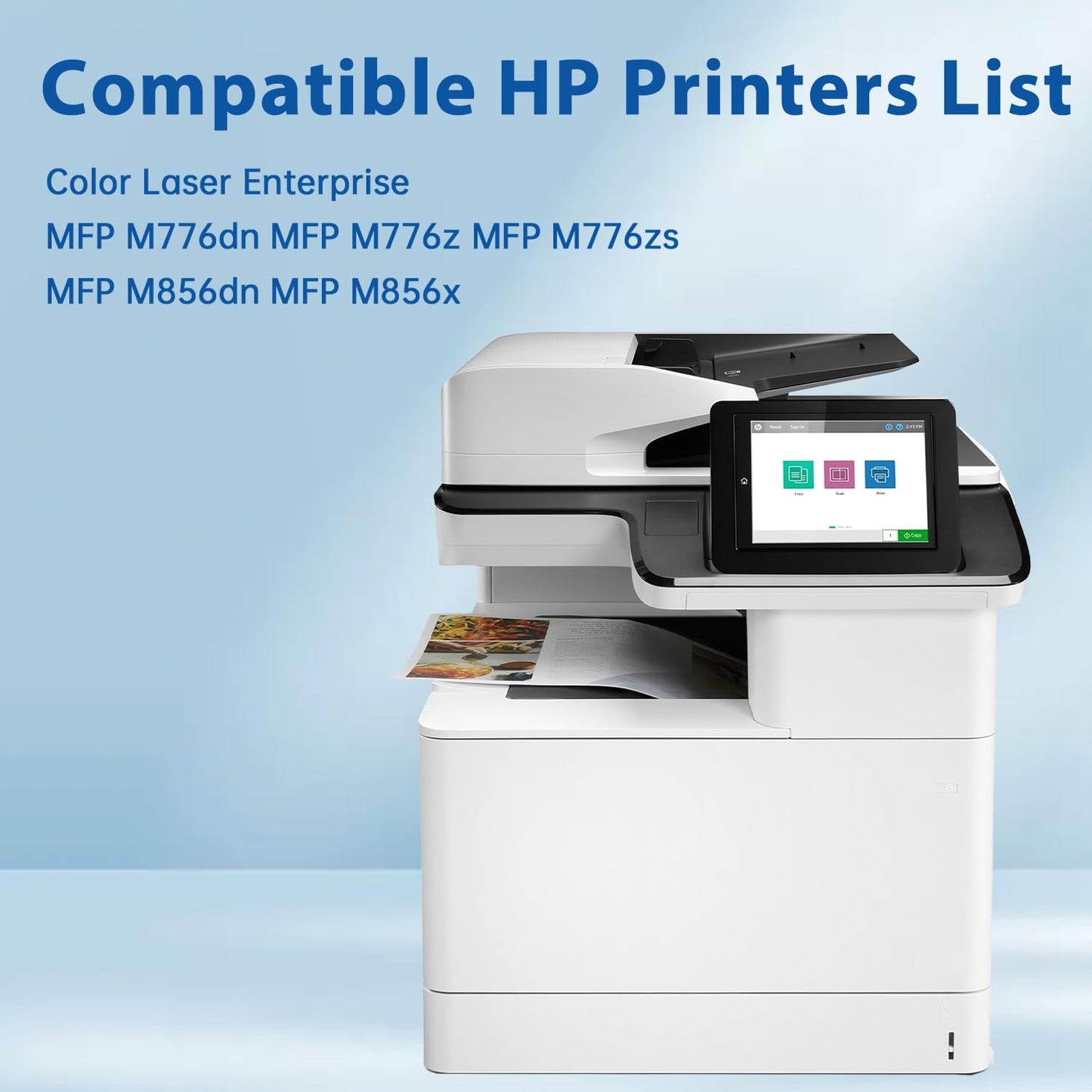 659A Toner Cartridge with Chip Replacement for HP 659A W2010A Toner Cartridge for Color Laser Enterprise MFP M776 M856x M856dn M776z M776dn Printer, 1 Pack 659A Toner Black