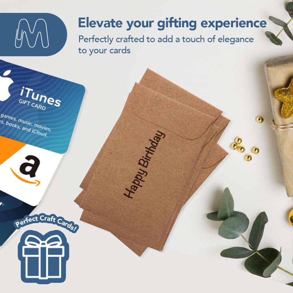 MOS #1 Brown Coin Envelopes 2.25 x 3.5 Inch 120 Pack — Self-Seal Small Kraft Envelopes for Coins, Seeds, Small Parts, Collectibles, Jewelry, Craft Storage