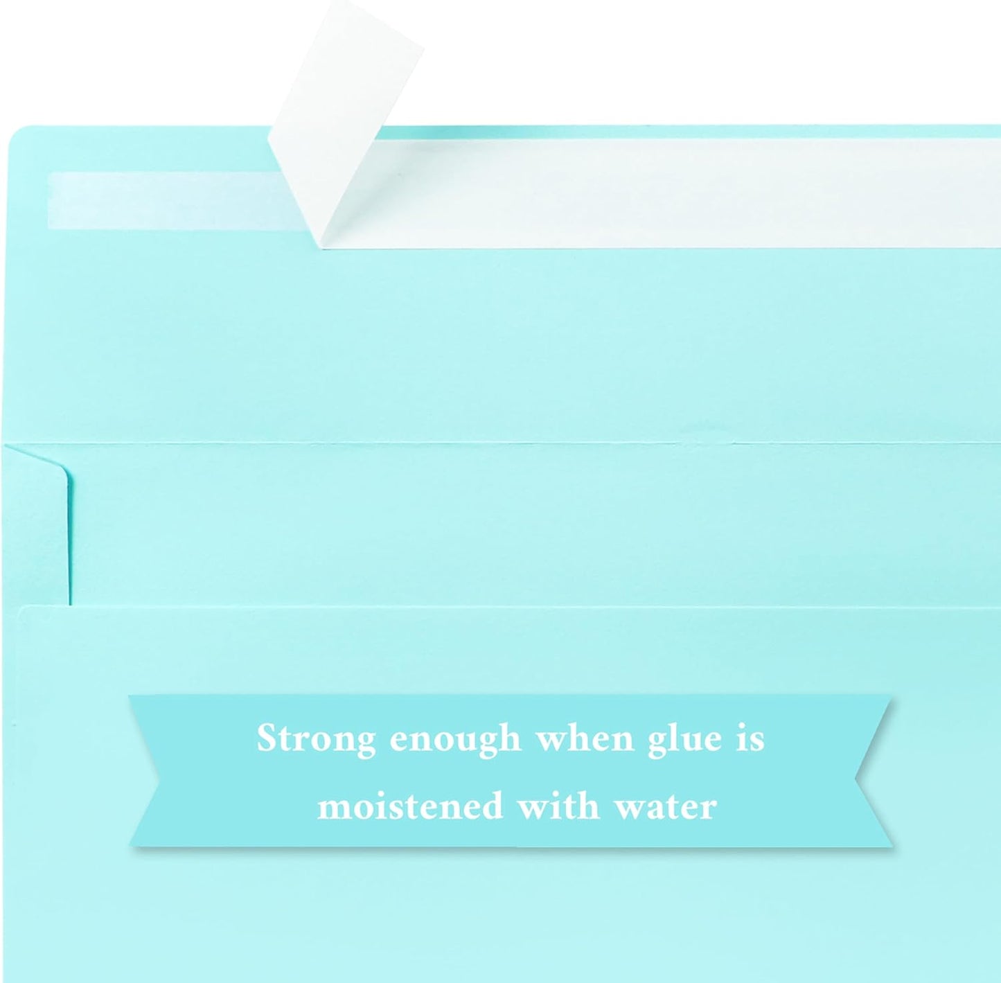 50 Pack #10 Business Envelopes, Light Blue Standard Envelopes Self Seal, Letter Size Business Mailing Envelopes for Checks Letters Invoices Statements Birthday Graduation Wedding, 4 1/8 x 9 1/2 Inch