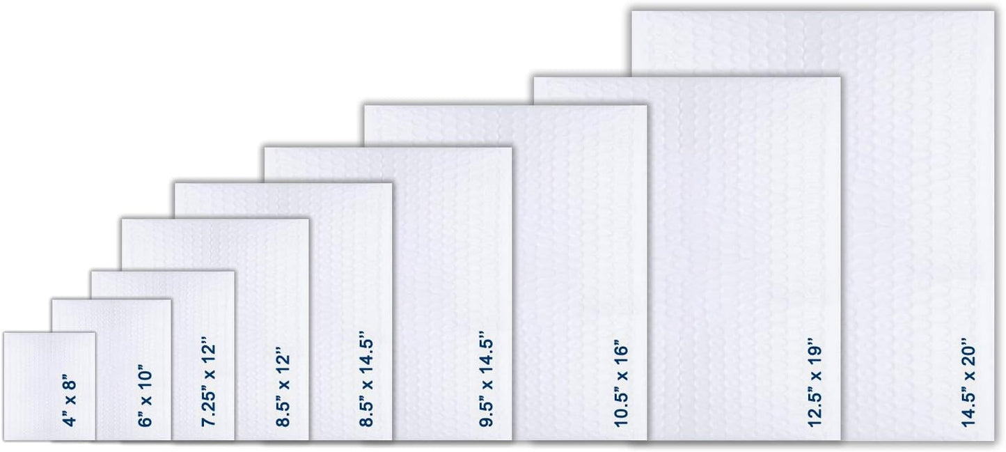 5x10 inches Poly Bubble Mailer Self Seal Bubble Shipping Envelopes 2.5 Mil 250 Pack