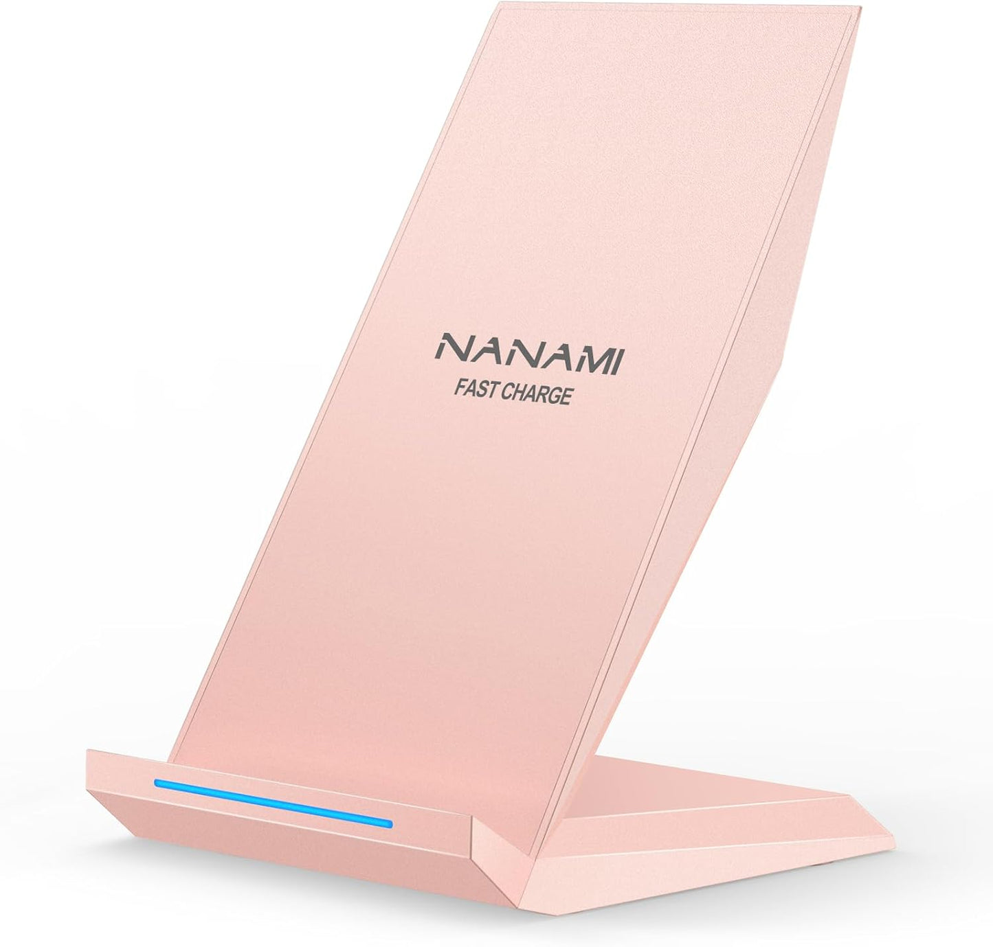 NANAMI Wireless Charger - Qi Certified Wireless Charging Stand Compatible iPhone 17/17 Air/16/15/14/13/12/11 Pro, 10W for Samsung Galaxy S25/S24/S23/S22/S21/S20/Note 20 Ultra and Qi-Enabled Phone