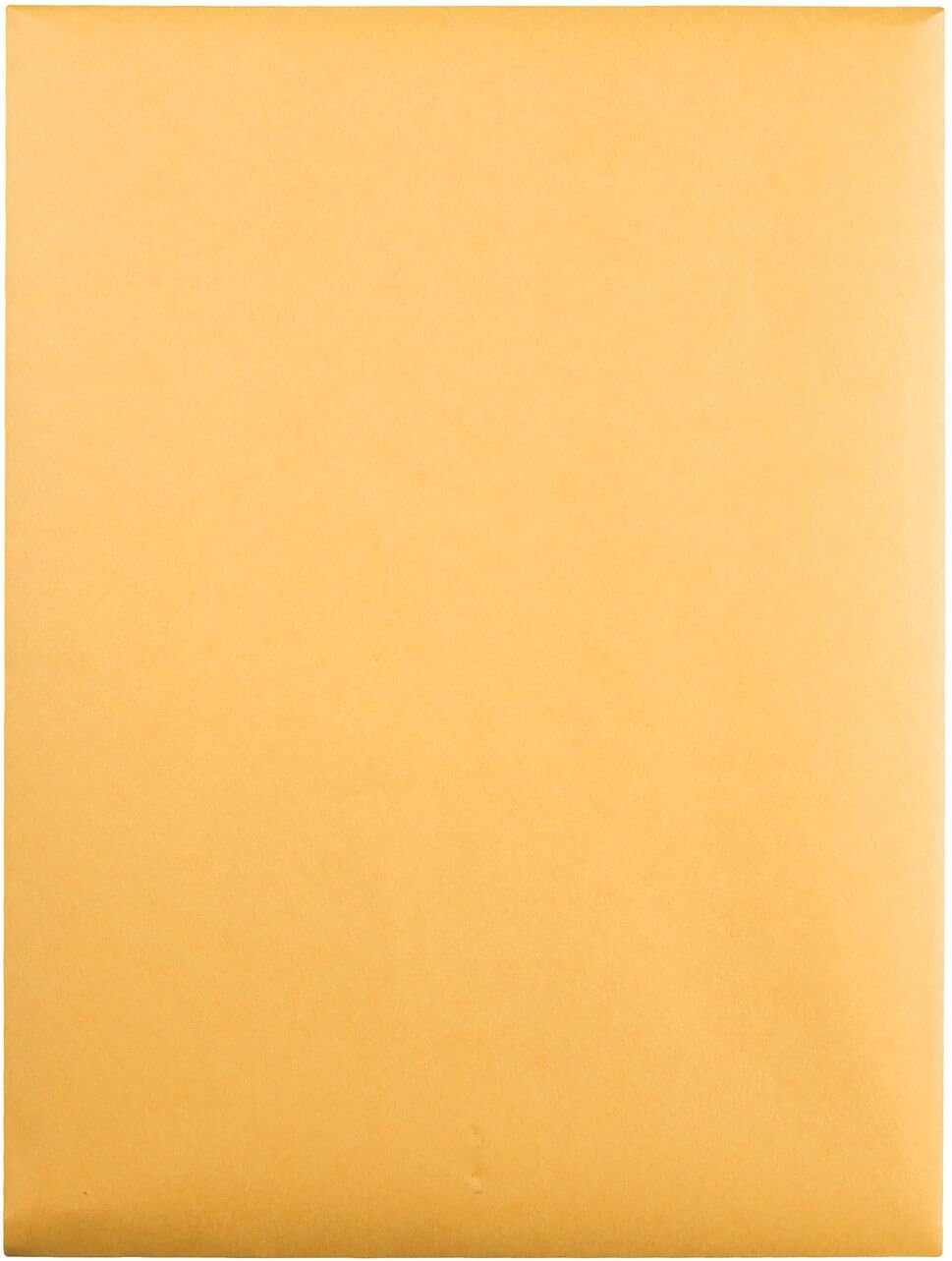 Quality Park 9" x 12" Clasp Envelopes, Brown Kraft, Gummed Flap, 100/Box (QUA37790) & 6 x 9 Clasp Envelopes, Clasp and Gummed Closures for Storing or Mailing, 28 lb Kraft Paper, 100 per Box (QUA37855)