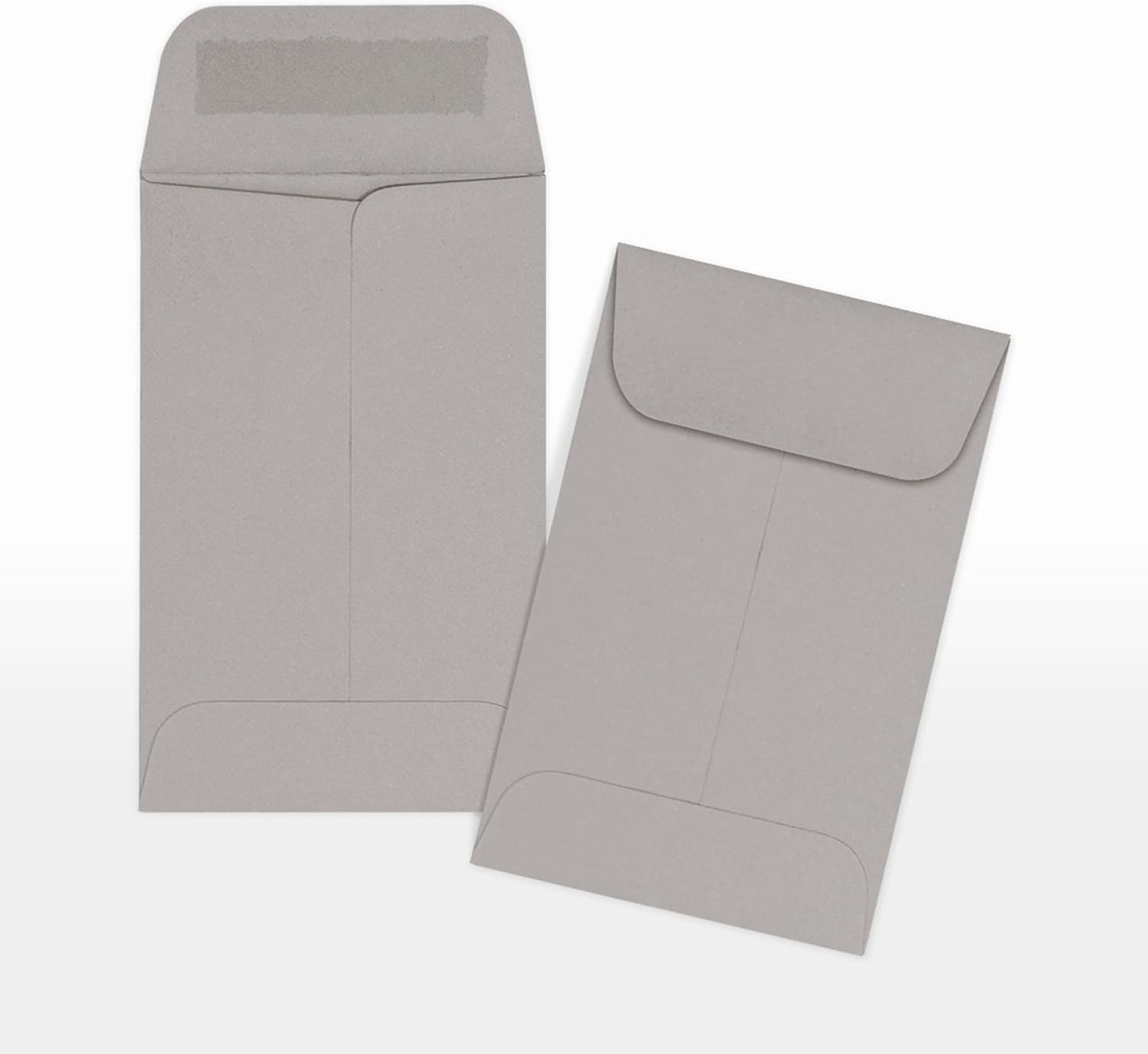 LUXPaper #1 Coin Envelopes | 2 1/4" x 3 1/2" | Gray Wove | 28lb. Text | 50 Qty