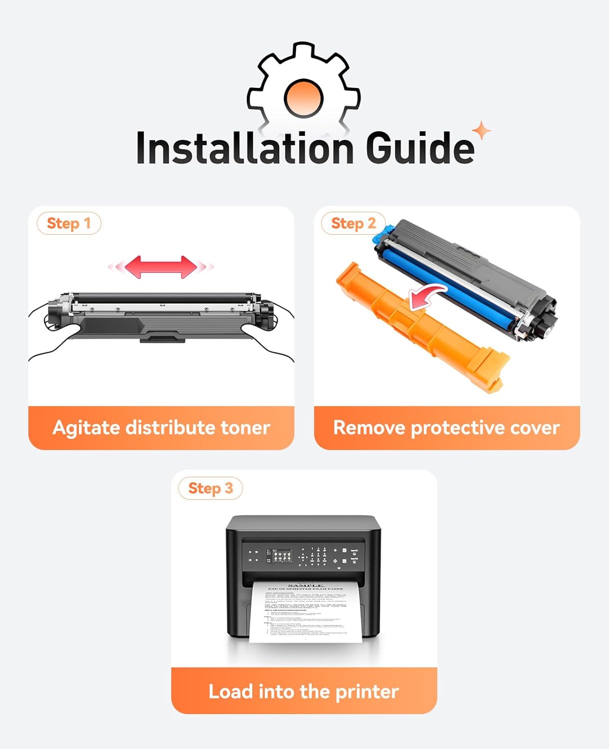 TN223 Toner Cartridge Set 4-Pack Replacement for Brother TN-223 TN227 Compatible with HL-L3270CDW HL-L3210CW MFC-L3770CDW HL-L3290CDW MFC-L3750CDW L3710CW HL-L3230CDW L3230CDN Printer Ink Black Color