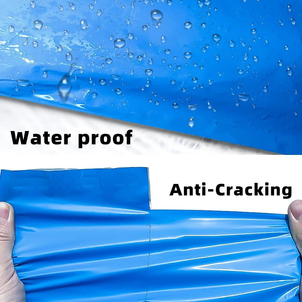 POLYSELLS 50 pcs 19x24 Inches Blue Poly Mailers Shipping Envelopes, Strong Adhesive Sealing, Waterproof, and Tear-resistant Postal Mailing Bags for Clothing, Books, and Accessories