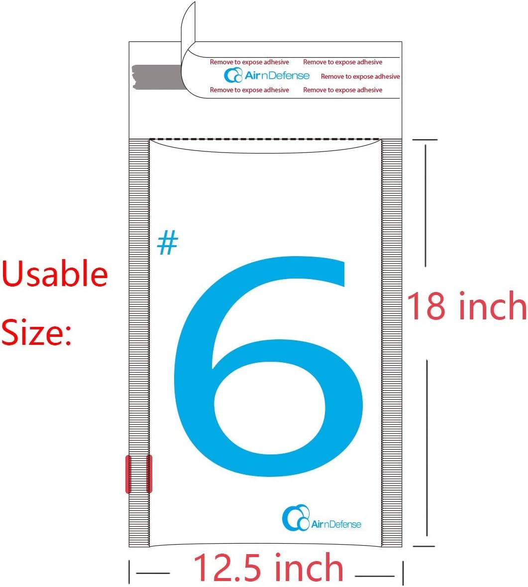 50/100/200/300/400/500 pcs #6 12.5x19 Poly Bubble Padded Envelopes Mailers Shipping Bags AirnDefense (50)