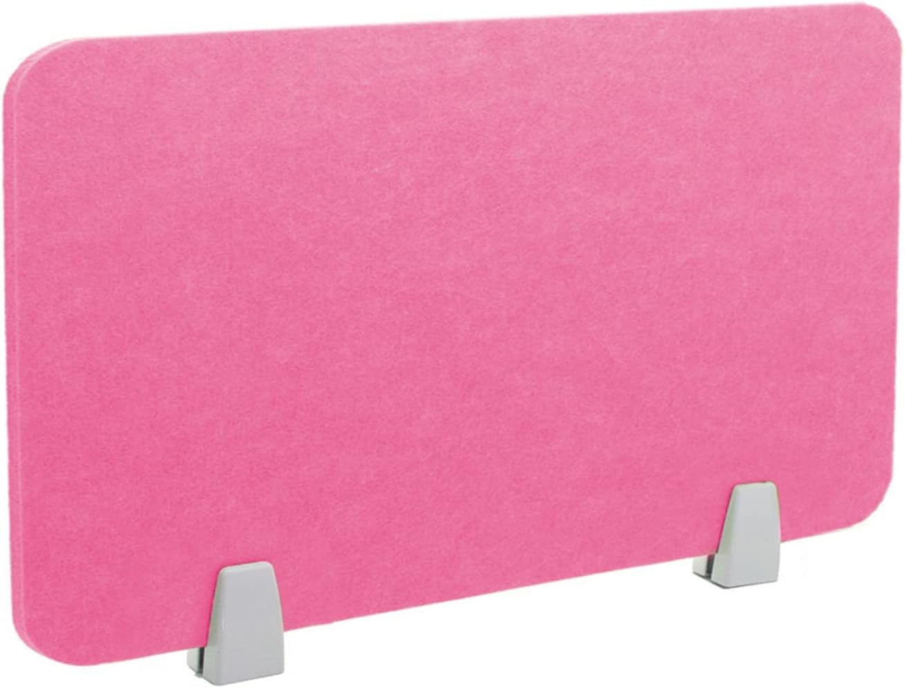 Icegrey Acoustic Desk Divider Privacy Panel Removable Sound Absorbing Desk Partition Board with 2 Clips for Student Call Centers Offices Braries Classrooms Library, Rose Red, 23.4x11.7"