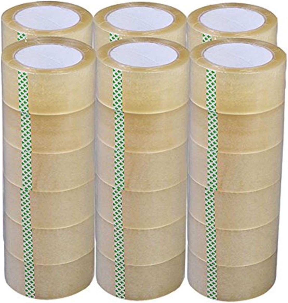 36 Rolls 1.88" X 60 Yards (2.7mil) Clear Packing Shipping Storage Box Sealing Packaging Tape APL1256, 36 Rolls