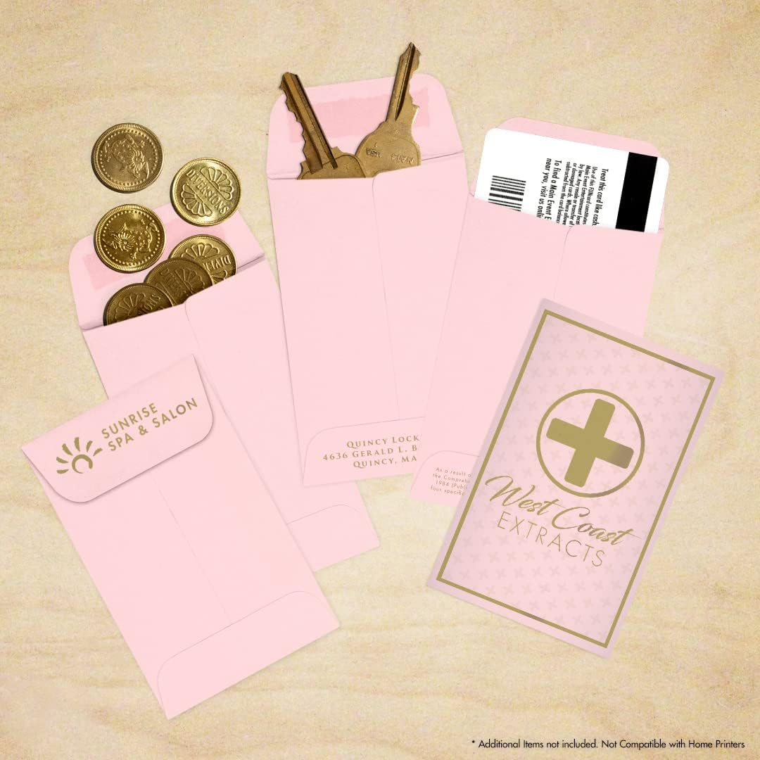 LUXPaper #1 Coin Envelopes | 2 1/4" x 3 1/2" | Candy Pink | 80lb. Text | 50 Qty