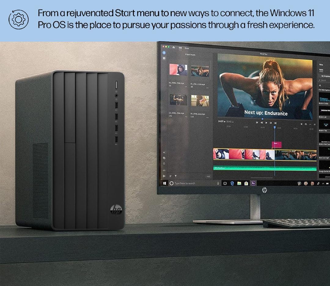 HP Pro Tower 290 G9 Business Desktop, 13th Gen Intel 4-Core Processor (Beats Core i7-9700), 32GB RAM, 1TB PCIe SSD, 2-Monitor Support 4K, HDMI, VGA, Wi-Fi, Windows 11 Pro, Black