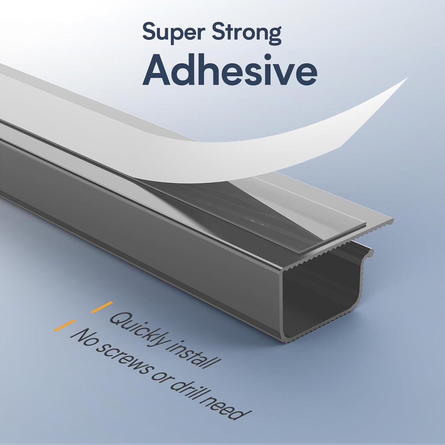 Delamu 157in Cable Management Under Desk, Safe & Tidy Under Desk Cable Management for Home & Office, Cord Organizer for Desks, Wire Organizer Kit, 10 Pack Grey