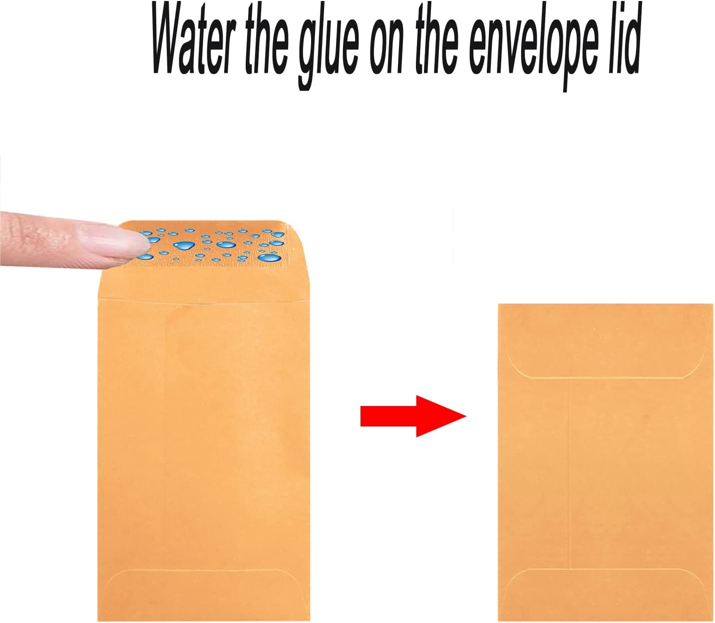 500 Pack #3 Brown coin envelope 2.5 x 4.25 inches Kraft Envelopes Classic Small Parts Envelopes with Self Adhesive Gummed Flap for Coins Cash Credit Cards Seeds