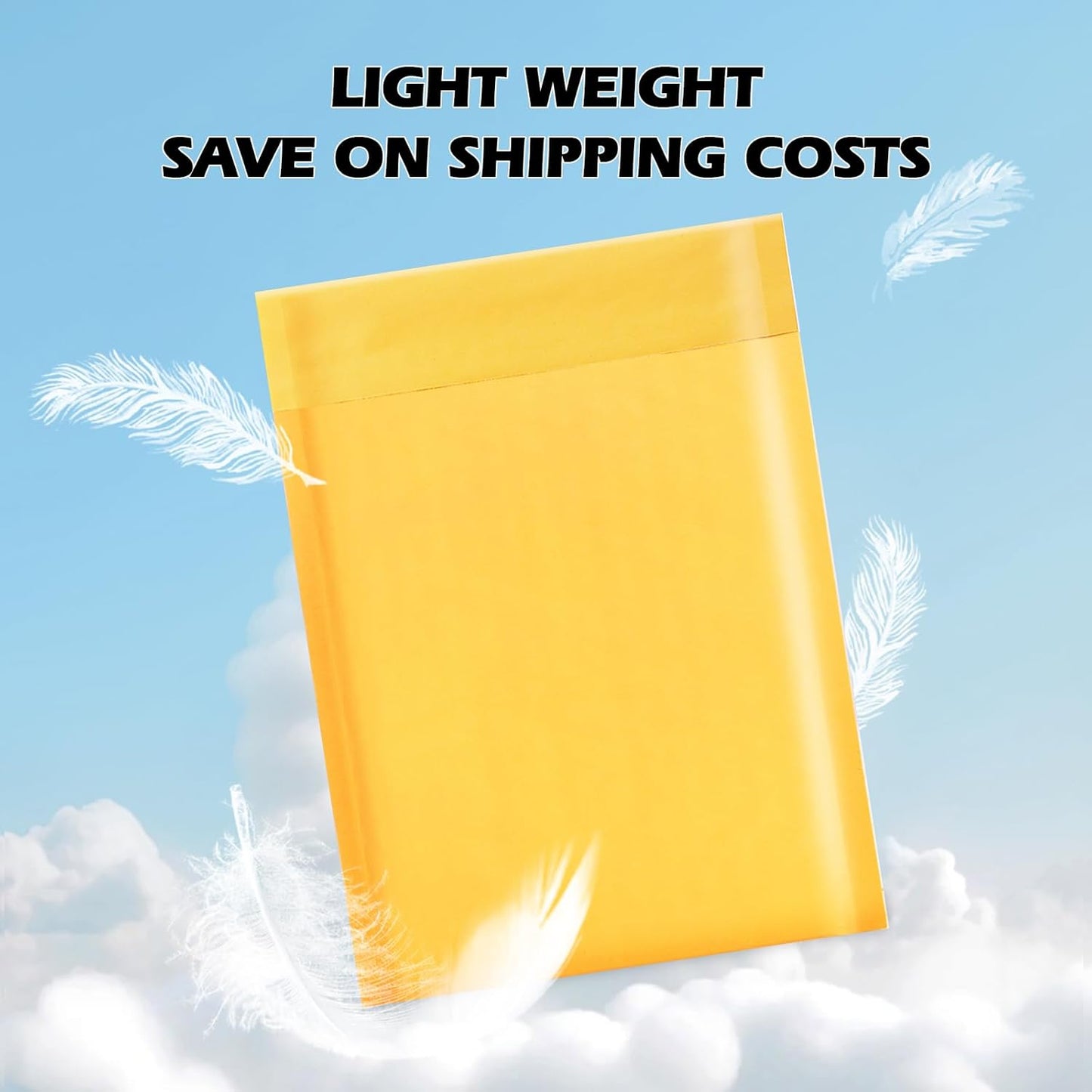 105Pack Yellow 3.5x5in Kraft Bubble Mailers Small Business Mailing Packages Self-Sealing Paper Envelopes, Mailer Shipping Padded Envelopes with Strong Adhesion for Jewelry Makeup Supplies