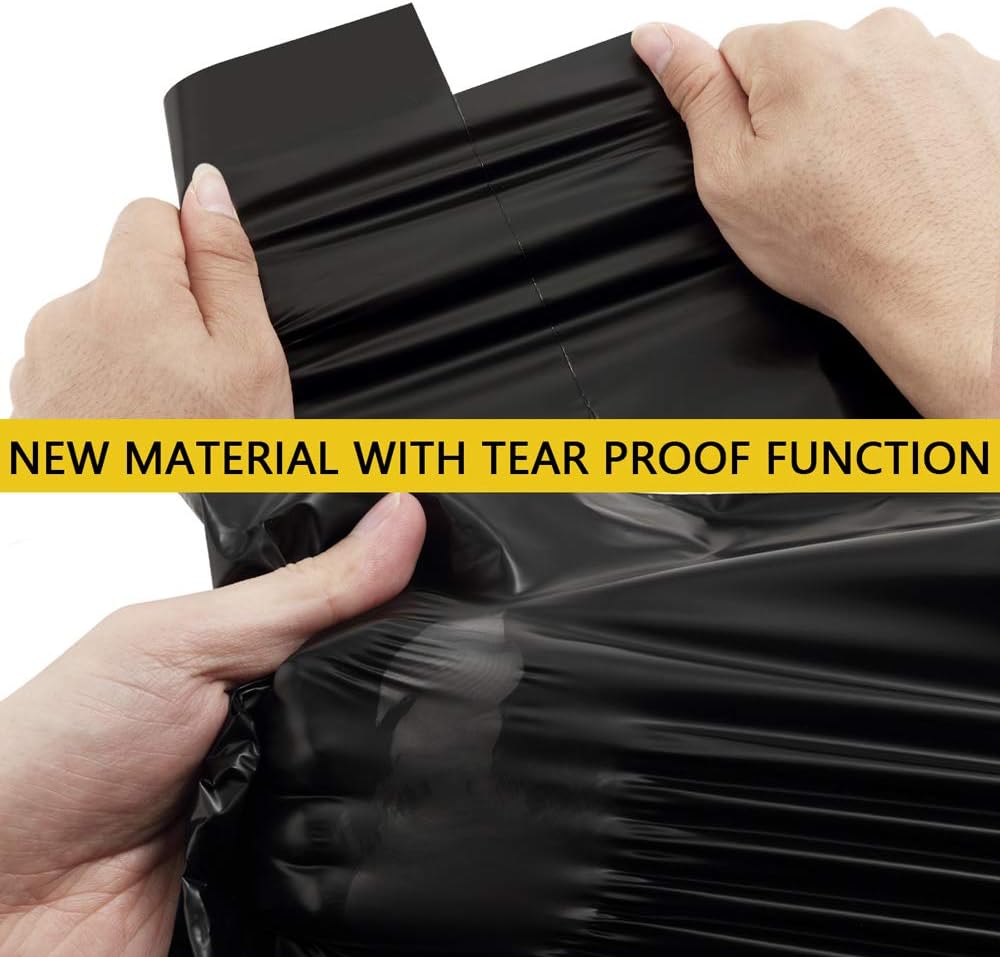 UCGOU Poly Mailers 19x24 Inch Black 50 Pack Extra Large Shipping Bags Strong Thick Mailing Envelopes Self Seal Adhesive Waterproof and Tear Proof Boutique Postal for Clothing Quilt and More