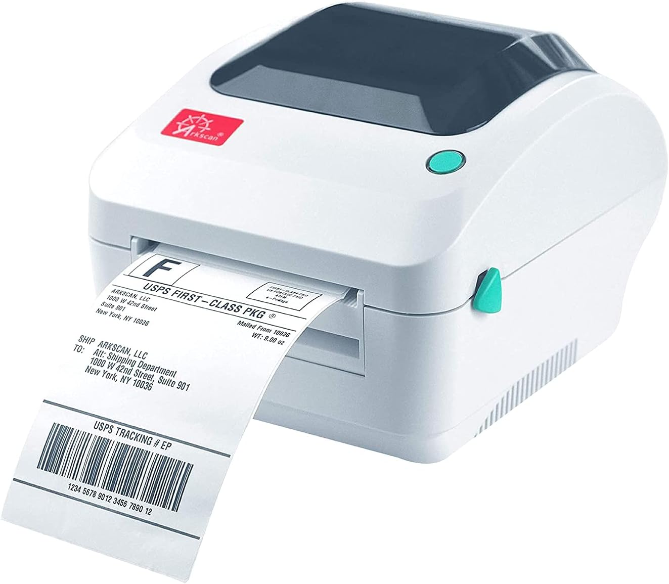 2054A Shipping Label Printer for Windows Mac Chromebook Android, Supports Amazon Ebay Paypal Etsy Shopify ShipStation Stamps UPS USPS FedEx DHL, Roll & Fanfold 4x6 Direct Thermal Label