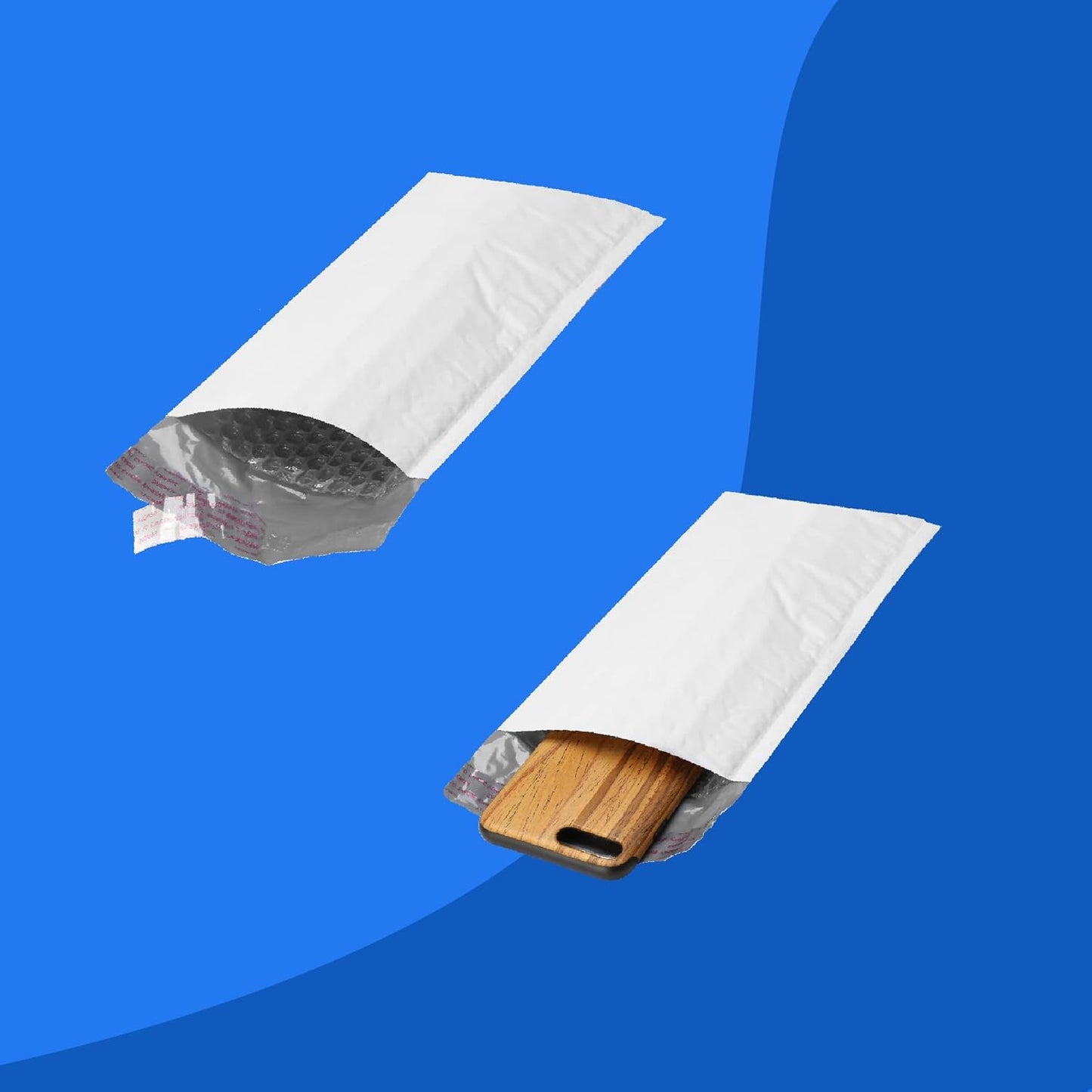 The Boxery 4x8''|#000 Poly Bubble Mailers- 500 Pack, Padded Envelopes, Self Seal, Waterproof Shipping Bags, Padded Mailers for Shipping & Packaging