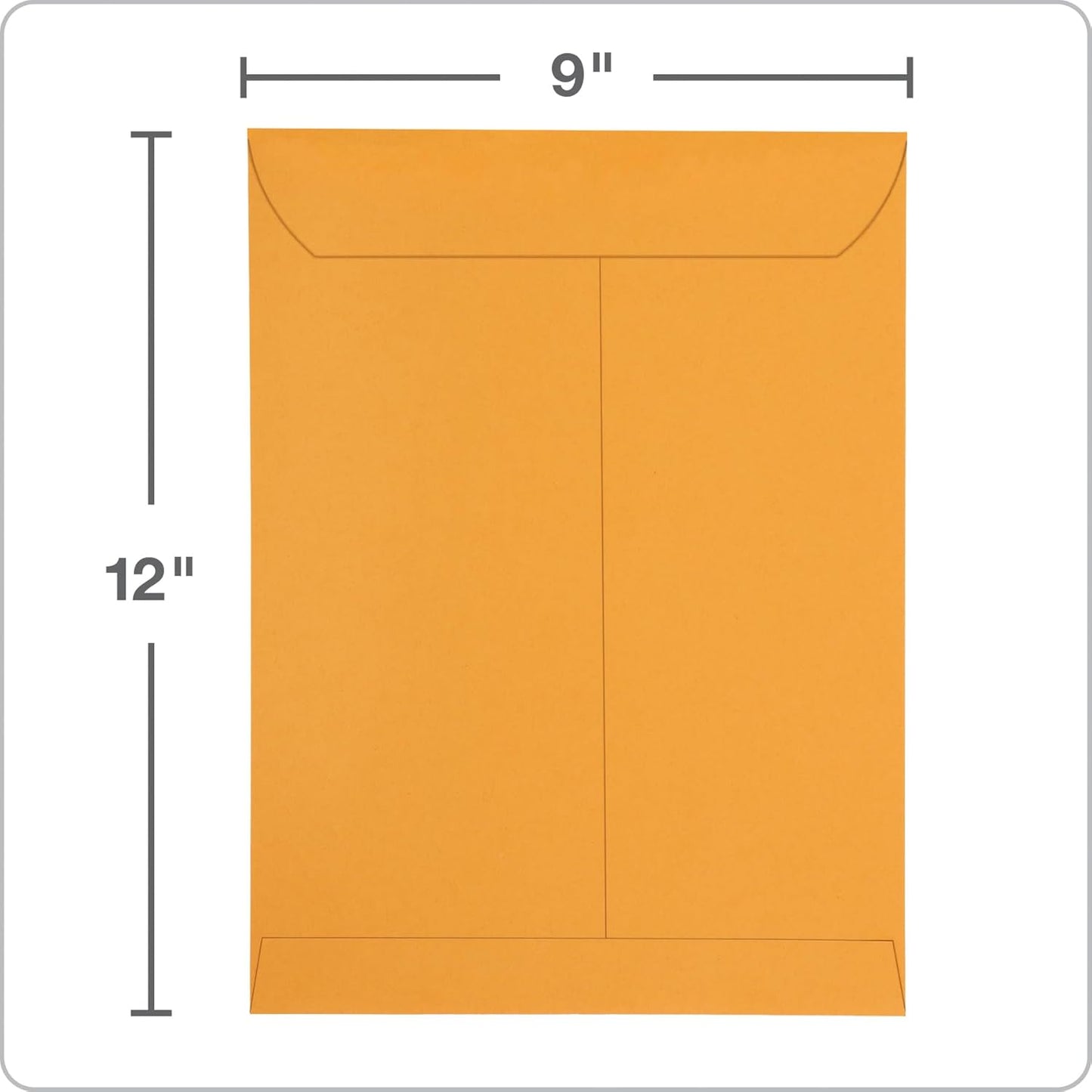Columbian 9 x 12 Catalog Envelopes with Self Seal Closure, 28 lb Brown Kraft, for Mailing Flat Letter Size Documents or Photos, 100 Per Box (COLO341)