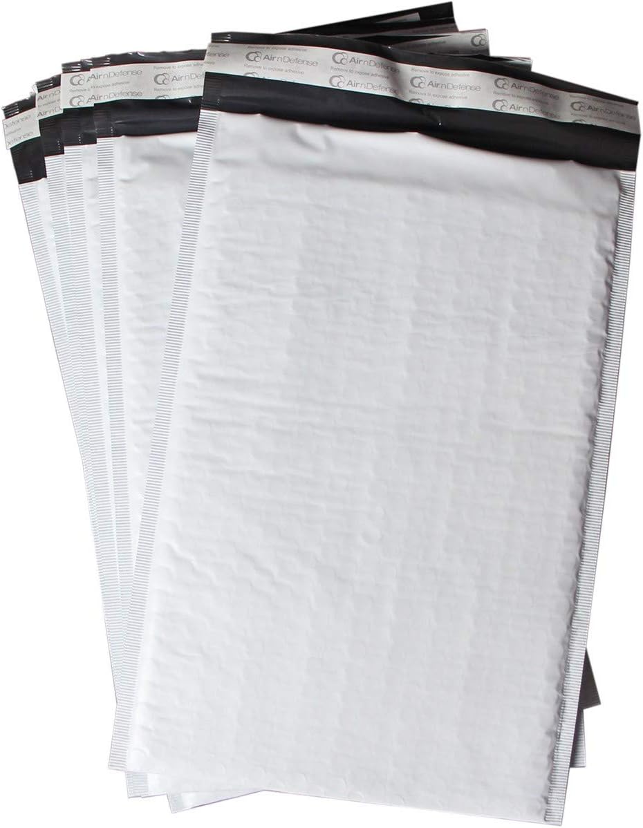 50/100/200/300/400/500 pcs #6 12.5x19 Poly Bubble Padded Envelopes Mailers Shipping Bags AirnDefense (50)