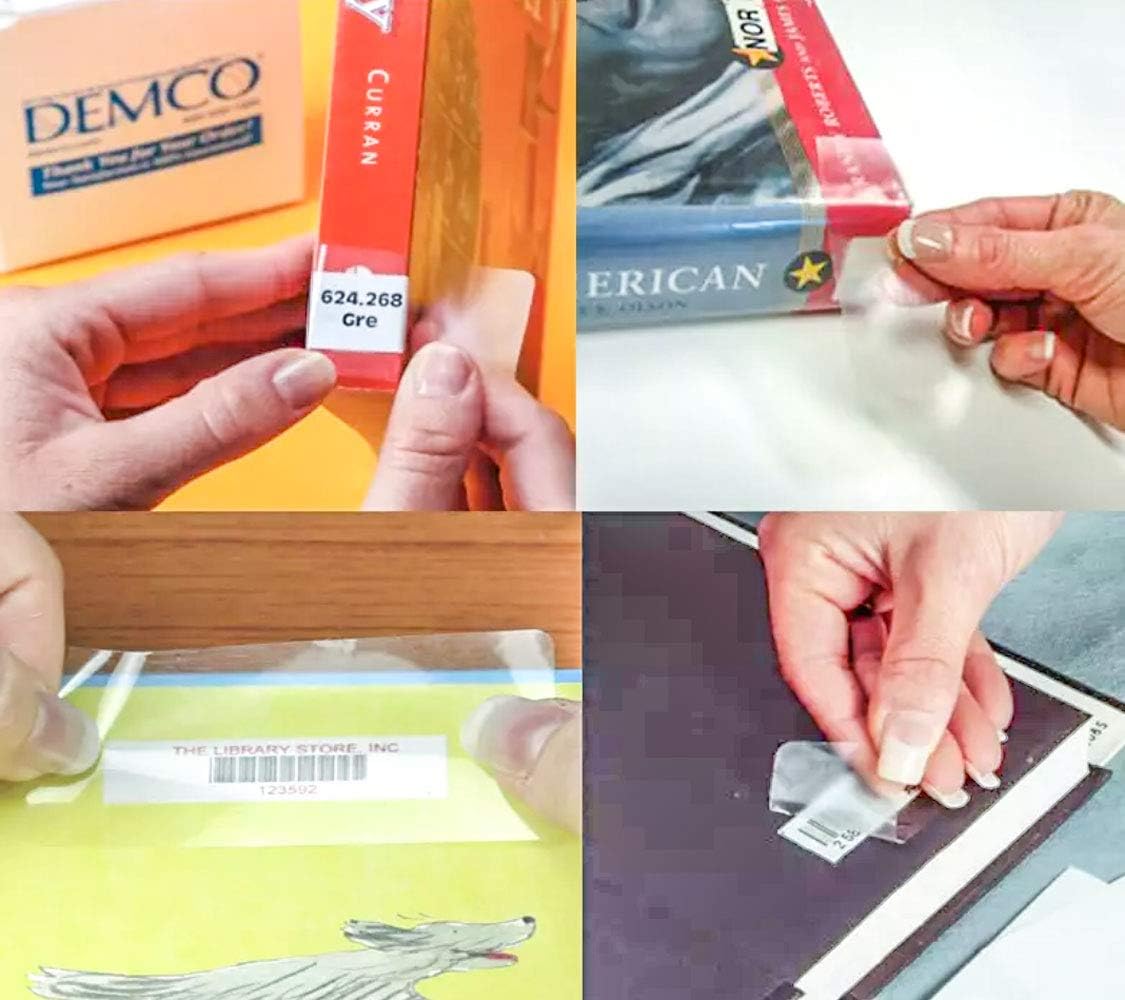 1000Pcs Clear Label Protector Shields Vinyl Clear Wafer Seals Waterproof Gloss Finish Label for Essential Oil Bottle Labels and Food Jars,Protecting Barcodes,Numbers 2 x3Inch Barcode Labels Protectors