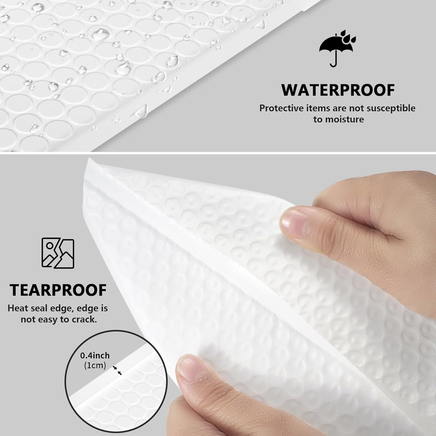 Bubble Mailers 8.5x11inch 40Pack White Bubble Mailers Self-Seal Padded Mailing Envelopes Bubble Opaque Padded Mailer for Small Businesses to Package and Mail Jewelry Cosmetics#2