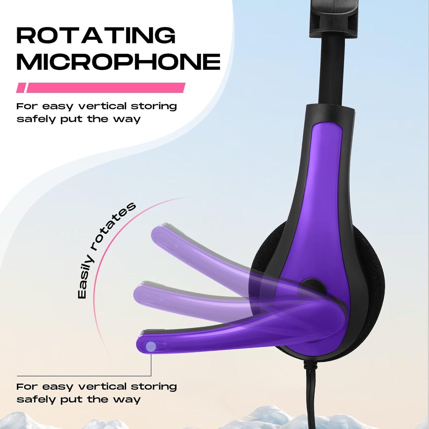 Yunsailing 20 Pack Bulk Classroom Headphones with Microphone Students Kids Wired School Class Set Headphones for School Library Computer Office Adults 3.5 Jack Universal Plug(Multicolor)