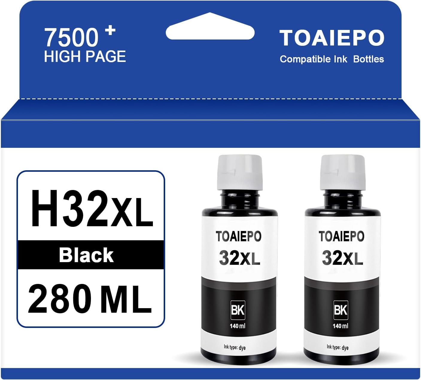 32XL Refill Ink Bottles Replacement for Smart Tank 5101 5102 6001 7001 7002 7301 7602 Plus 651 551 Ink Tank Printer