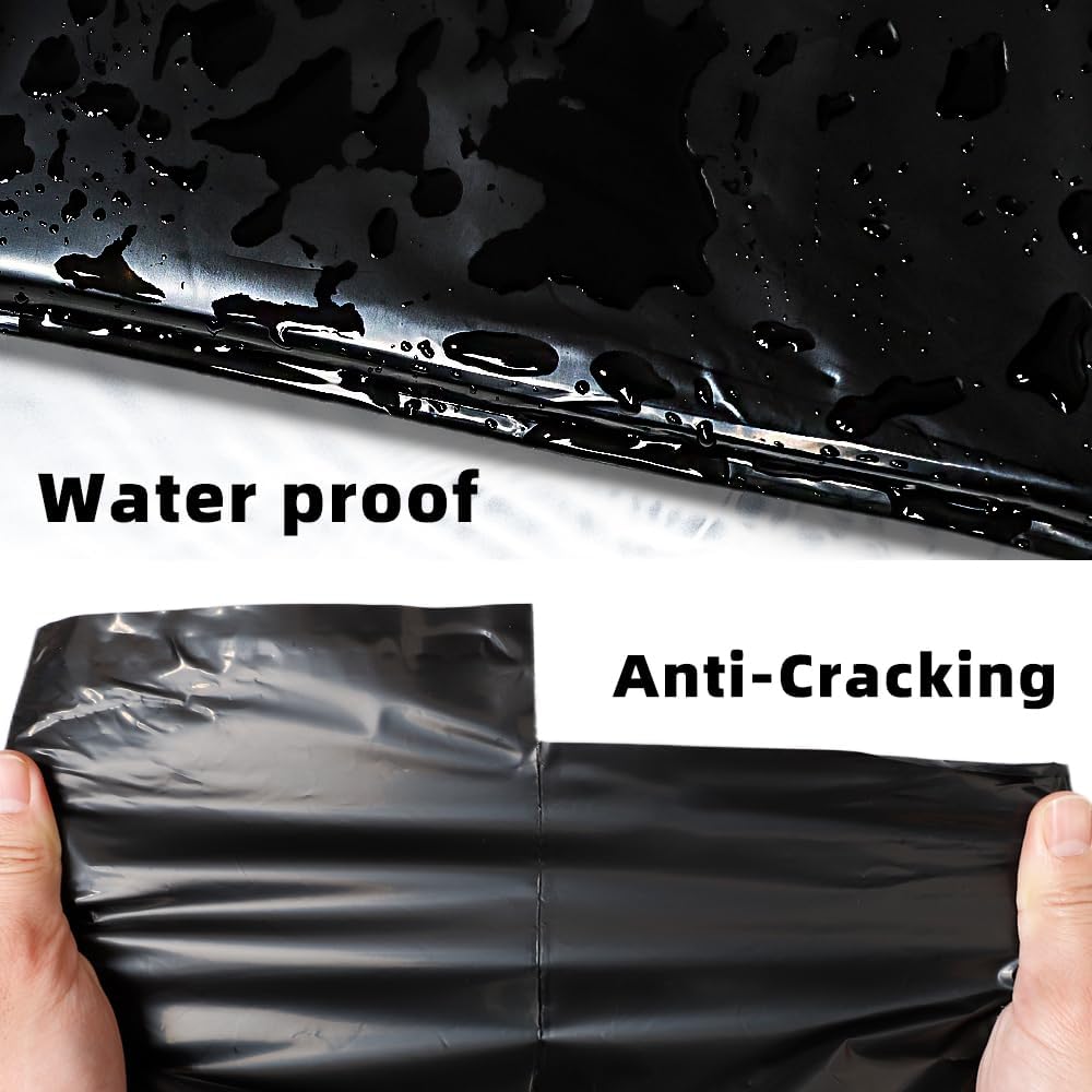 POLYSELLS 100 pcs 7.5x10.5 Inches Black Poly Mailers Shipping Envelopes, Strong Adhesive Sealing, Waterproof, and Tear-resistant Postal Mailing Bags for Clothing, Books, and Accessories