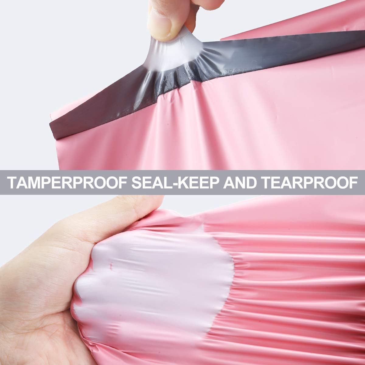 UCGOU Poly Mailers 19x24 Inch Light Pink 100 Pack Extra Large Shipping Bags Strong Thick Mailing Envelopes Self Seal Adhesive Waterproof and Tear Proof Boutique Postal for Clothing Quilt and More