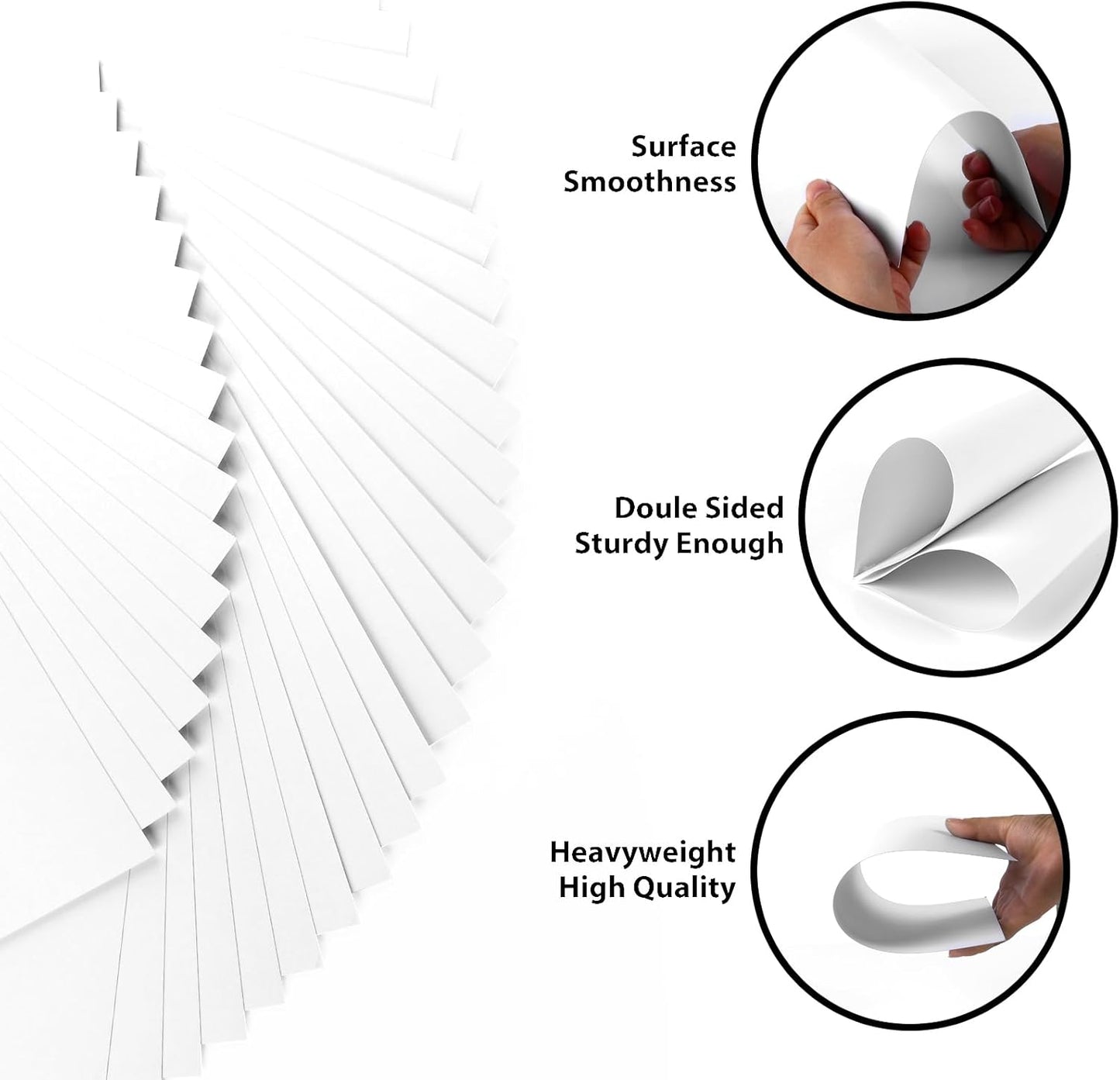 100 Sheets White Cardstock 11” x 17”, 92lb/250gsm Card Stock, Thick Card Stock Paper, Heavy Cardstock Paper for Printer, Resume, Scrapbooks, Art, Crafts, Business Cards