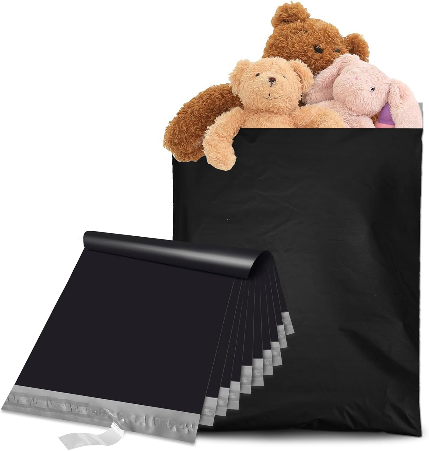 Metronic Large Poly Mailers 24×36 25 Pcs Large Shipping Bags for Clothes,Self Adhesive Shipping Envelopes for Small Business,Waterproof Mailers Poly Bags for Shipping,Packaging Mailing Bags Black