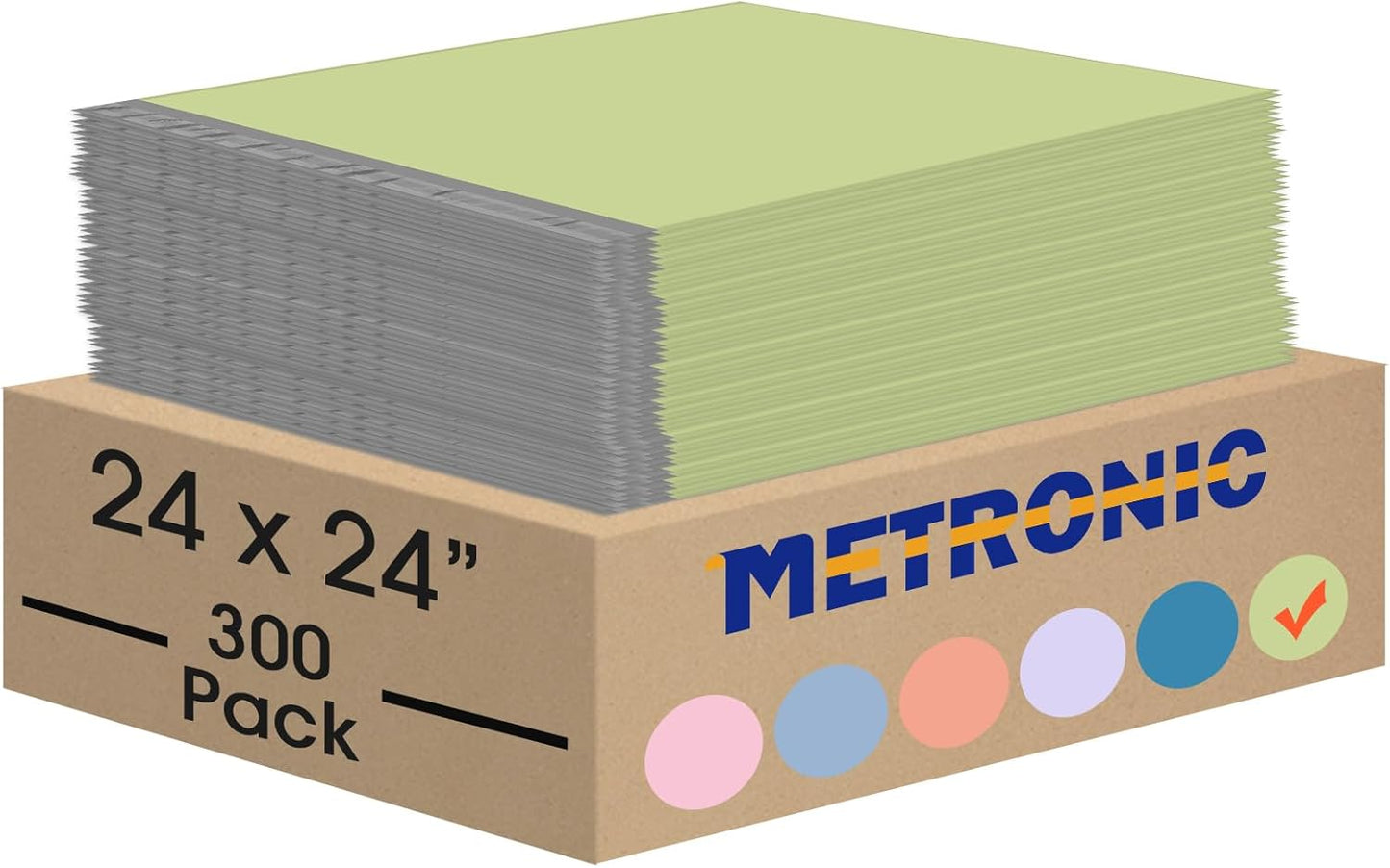 Metronic 300PC Poly Mailers 24x24 Large Shipping Bags for Clothing, Strong Adhensive Mailers Bags for Small Business, Shipping Envelopes, Tear-resistant Mailing Bags in Avocado Green