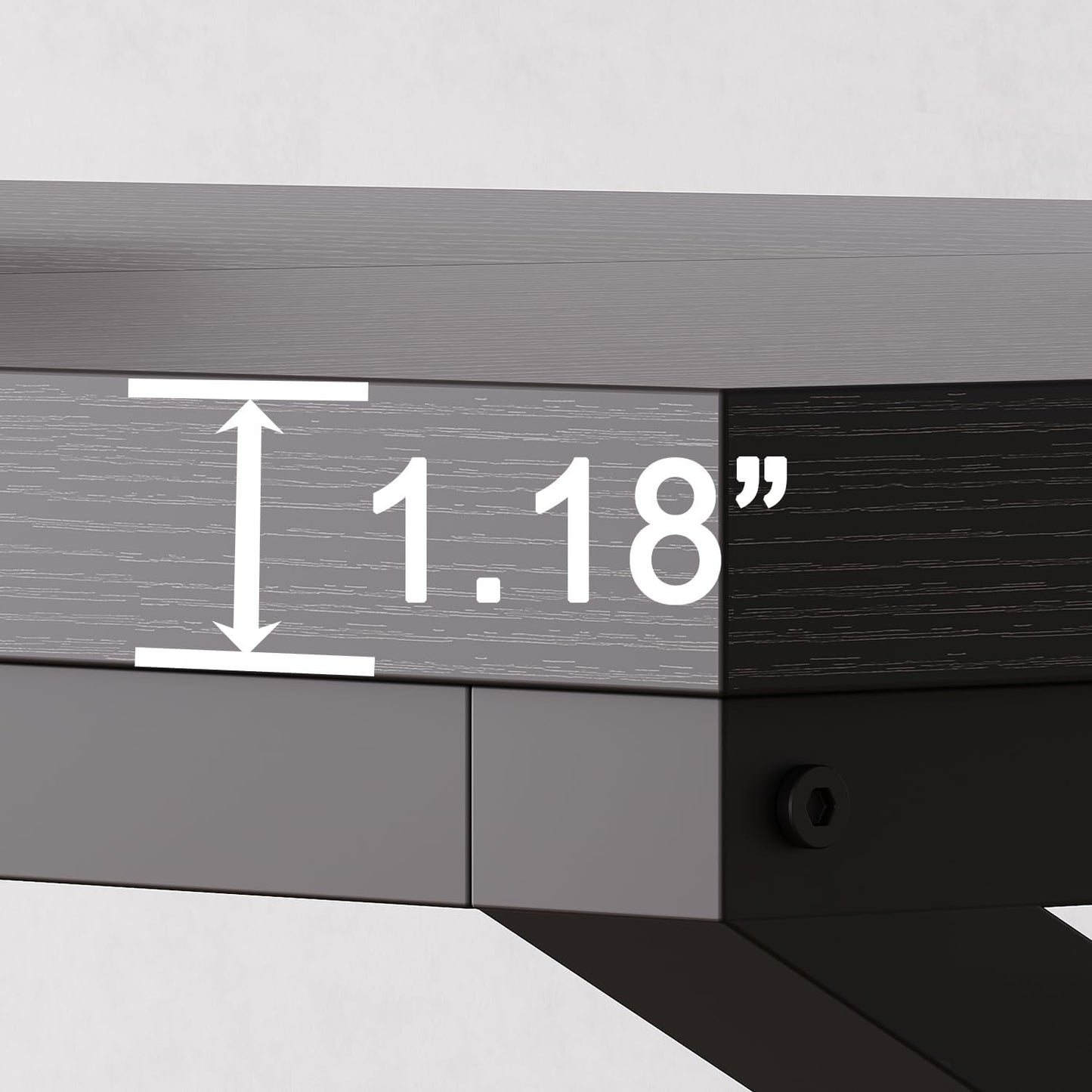 HSH Extra Long Black Computer Desk, 78 inch Large Home Office 2 person Desk, Industrial Metal Wood double Desk for Executive Work Writing Study, Modern Black Bedroom Living Room PC Laptop Gaming Table