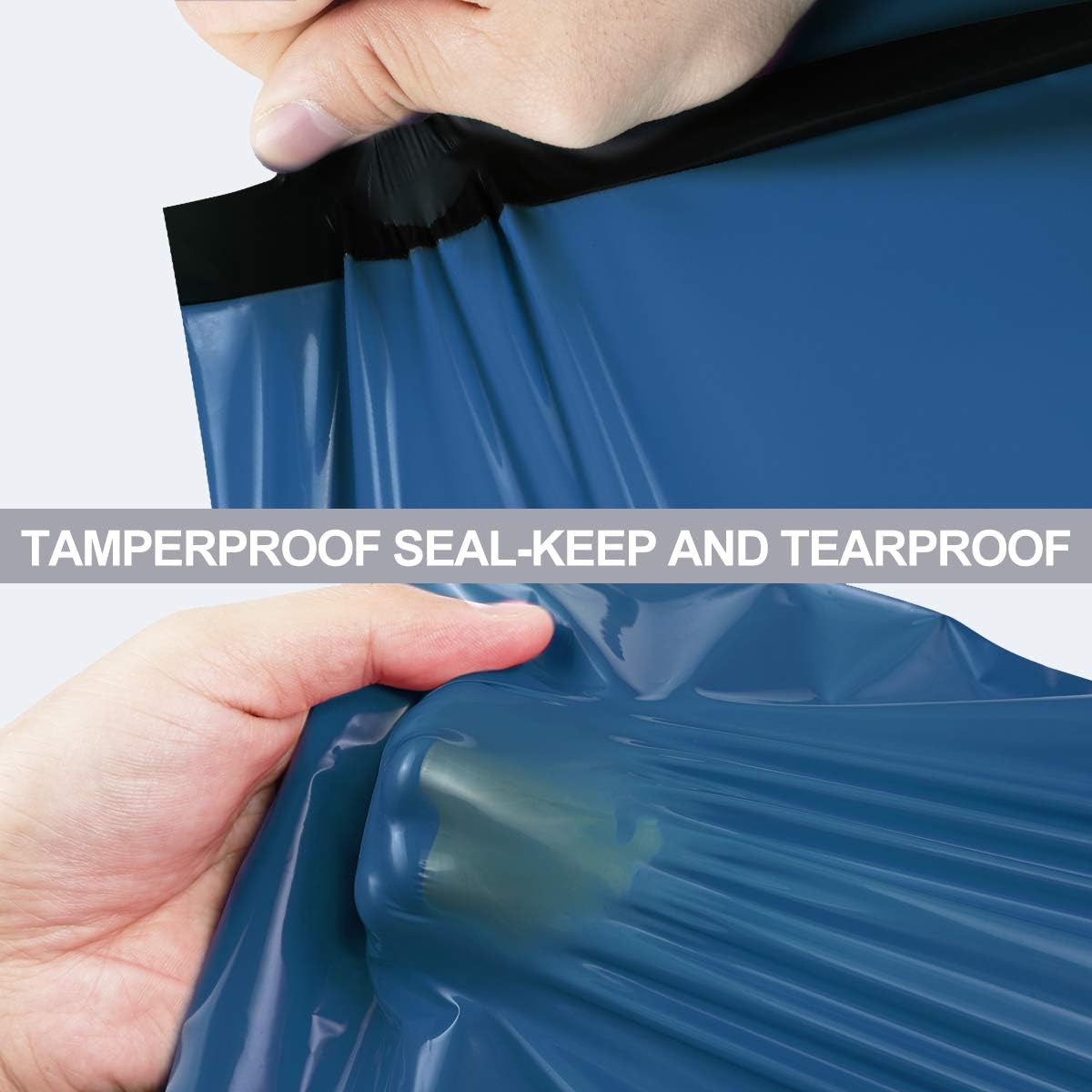 UCGOU Poly Mailers 14.5x19 Inch Navy Blue 100 Pack Large Shipping Bags #7 Strong Thick Mailing Envelopes Self Sealing Adhesive Waterproof and Tear Proof Boutique Packaging Postal for Clothing