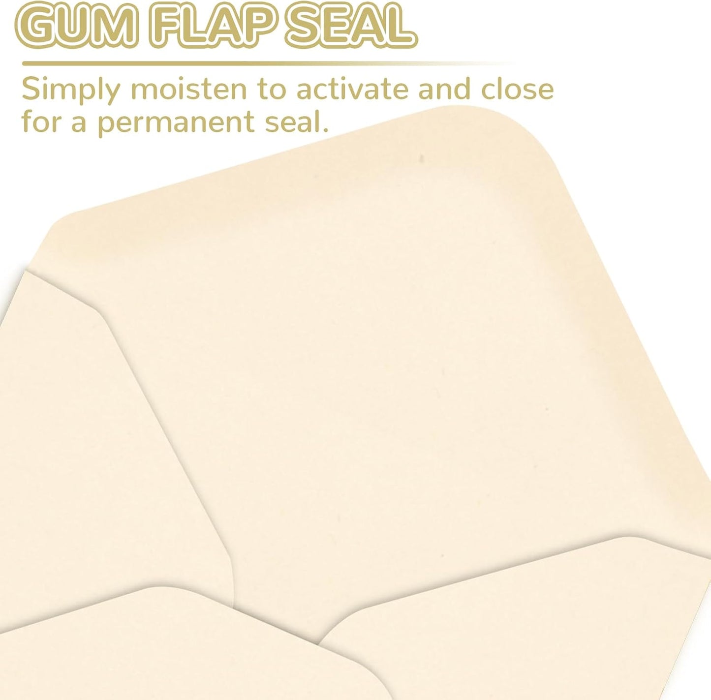 180 Packs Gift Card Mini Envelopes Small Envelope with Gummed Seal, Paper Business Card Envelopes, Bulk Tiny Envelope Pockets for Small Note Cards, 4 x 2.7 Inches (Cream)