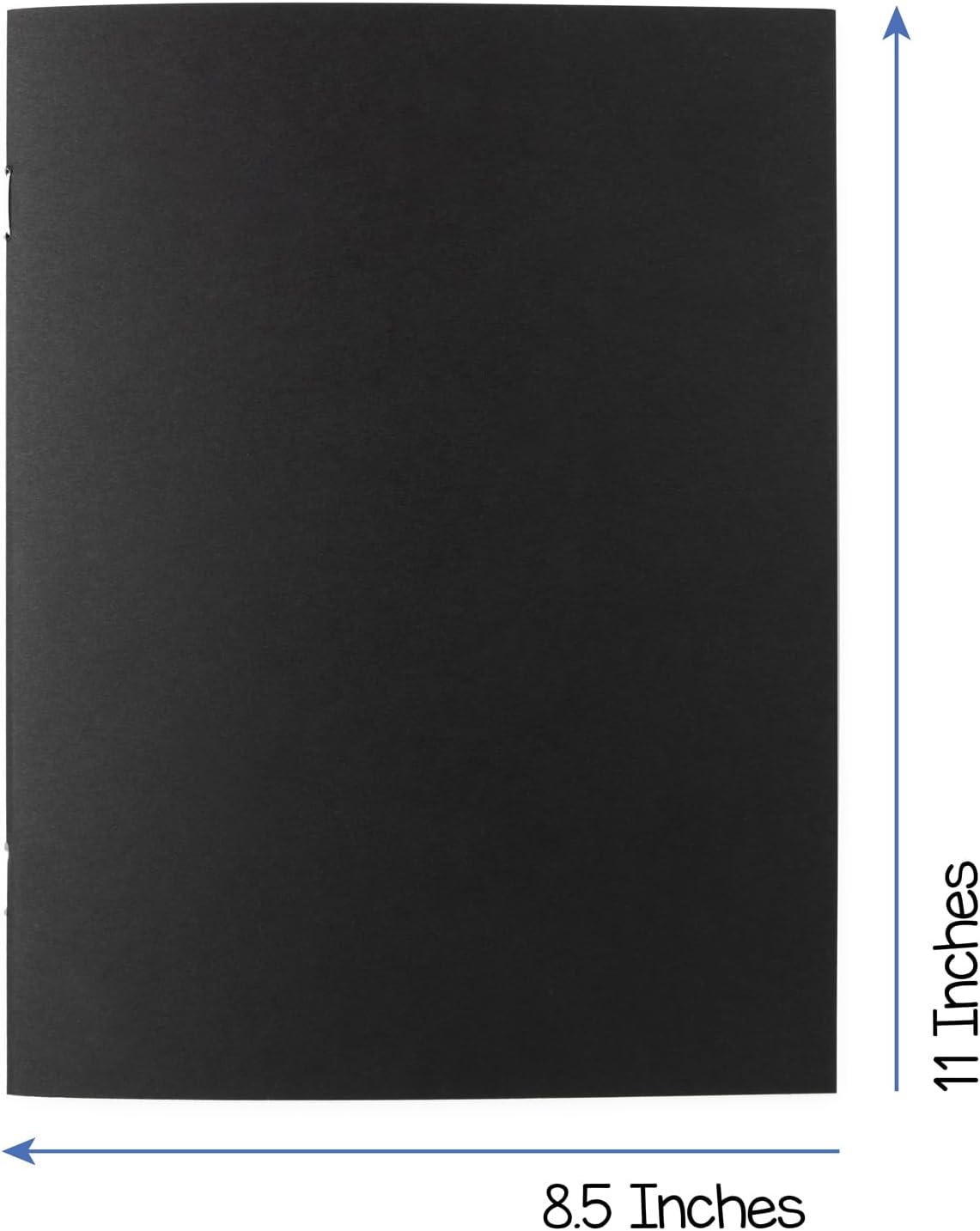 Hygloss Blank Books 8.5 x 11 Inches - 6 Pack – Black Color Paperback for Drawing & Writing – Empty Books for Journaling, Sketching or Arts & Craft