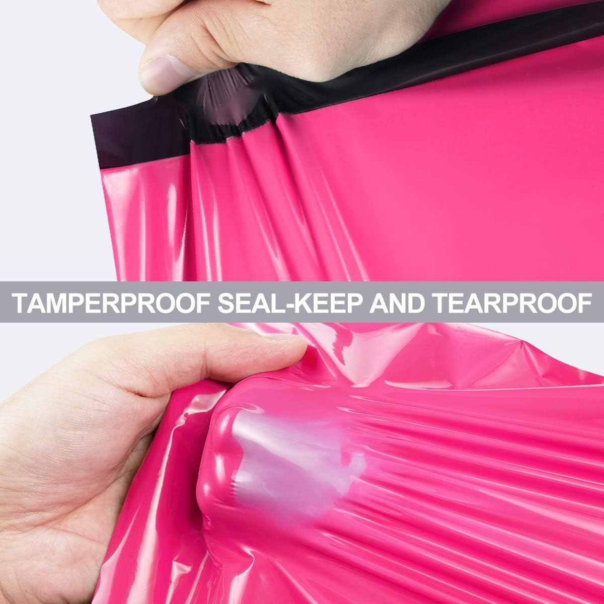 UCGOU Poly Mailers 10x13 Inch Hot Pink 100 Pack Shipping Bags #4 Strong Mailing Envelopes Boutique Packaging Postal Self Seal Adhesive Waterproof and Tear Proof Small Business for Clothes Books