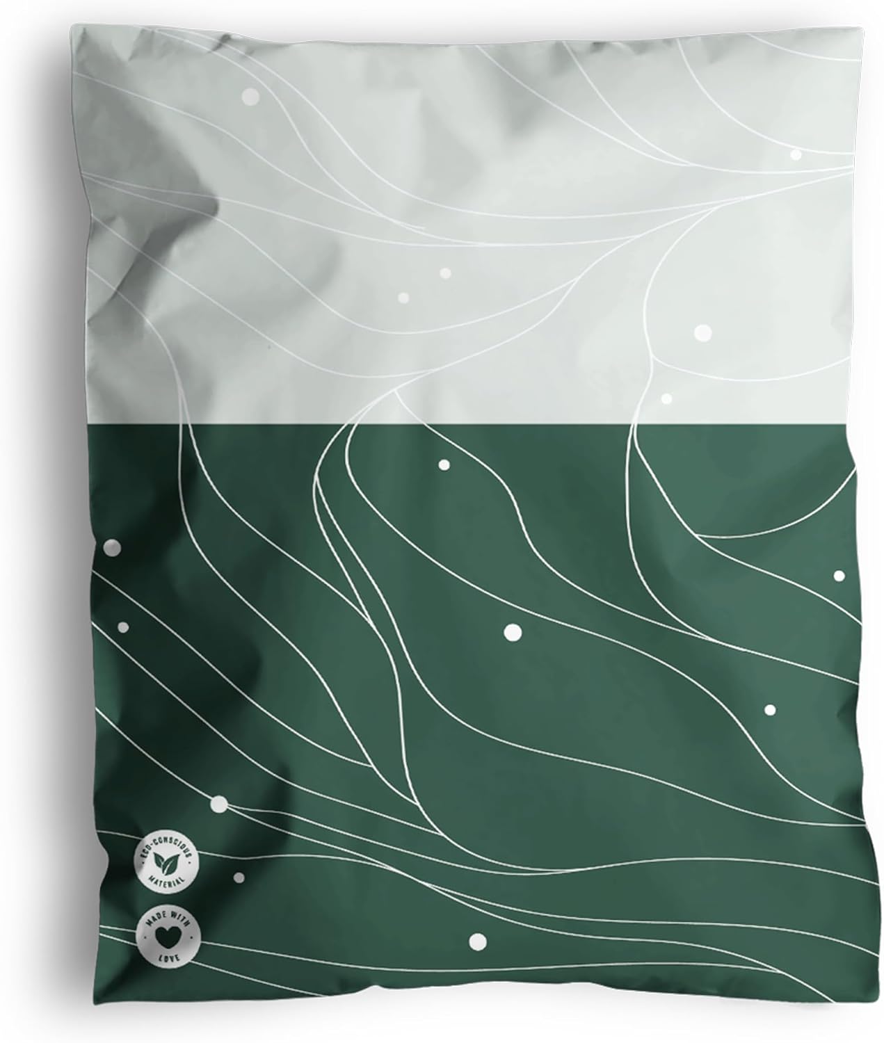 Poly Mailers 10x13-25 Pack Biodegradable Shipping Bags for Clothes - Impack Self-Seal Waterproof Thick Mailing Envelope for Accessories & Clothing - Japanese Green